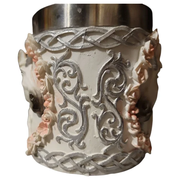 Vtg Ebros Sacred Bridal Unicorn Roses Mug Drink Beer Stein Tankard Coffee Cup - Picture 10 of 10